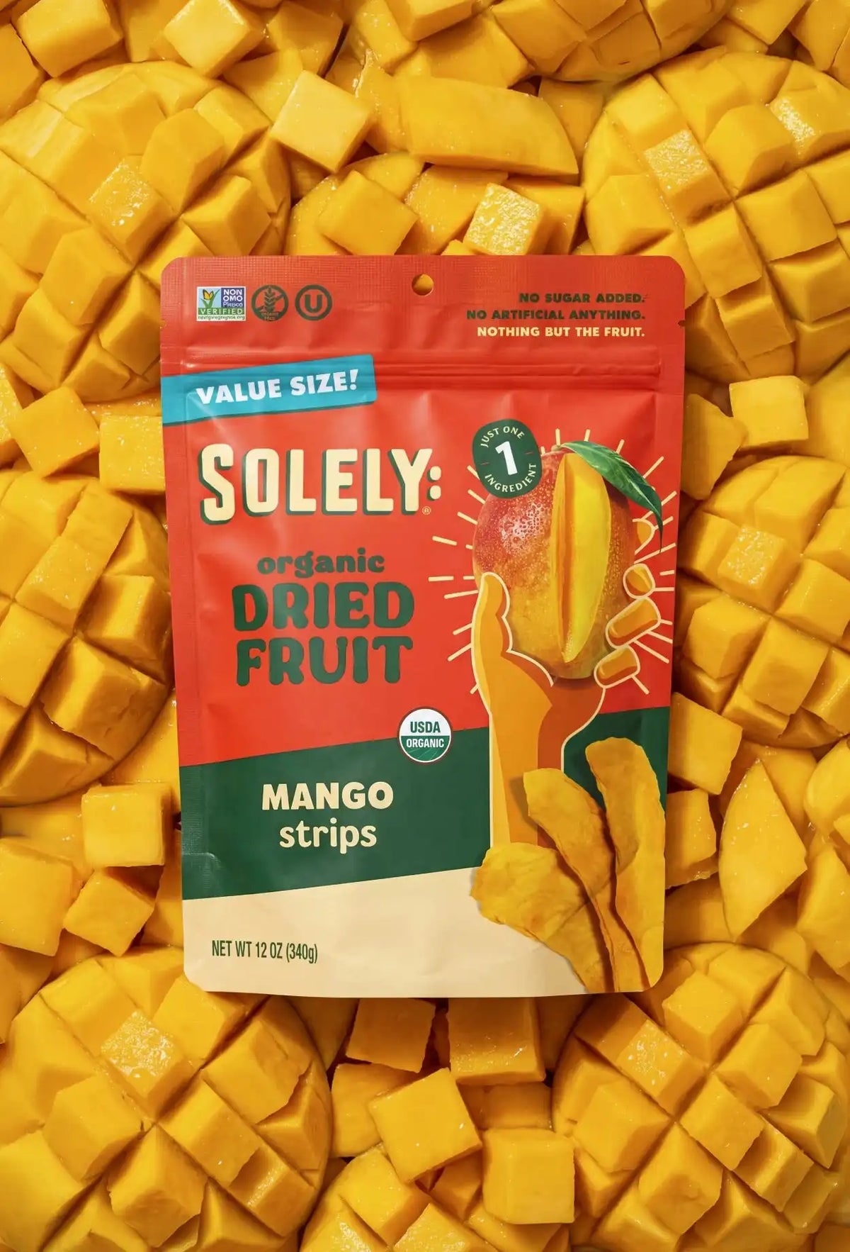 Organic Dried Mango Strips 12oz Value Size