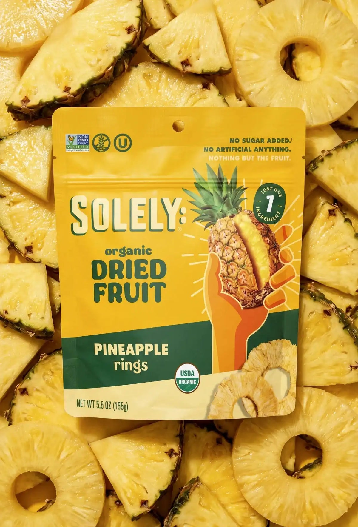 Organic Dried Pineapple Rings 5.5oz