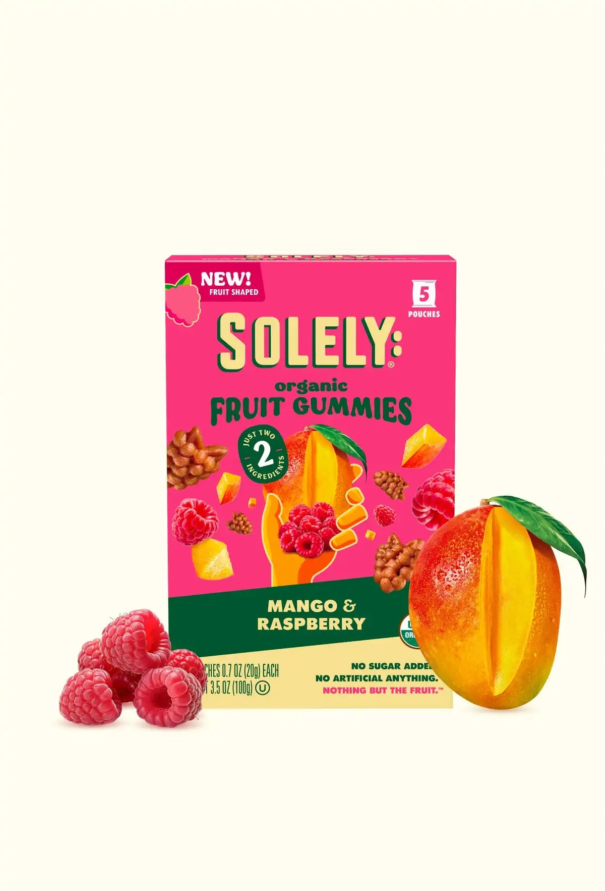 Organic Mango Raspberry Fruit Gummies