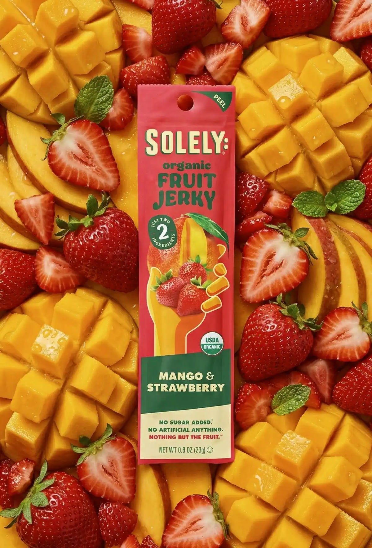 Organic Mango Strawberry Fruit Jerky